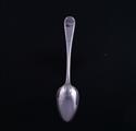 A Victorian Old English bead edge pattern sterling silver table spoon