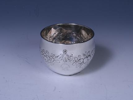 Rare Scottish sterling silver tumbler cup