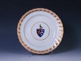 A George III Derby armorial porcelain plate