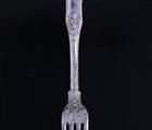 Two Victorian King's pattern sterling silver table forks