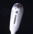 A Victorian sterling silver fiddle pattern teaspoon