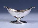 Pair of George III sterling silver salts