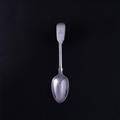 A Victorian sterling silver fiddle pattern teaspoon