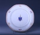 A Chinese armorial porcelain plate