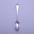 A George III sterling silver Old English pattern dessert spoon