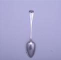 A George III sterling silver Old English pattern dessert spoon