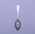 A George IV fiddle pattern sterling silver teaspoon