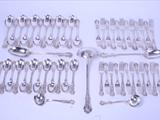 Fine Victorian sterling silver Queen's pattern service for 12