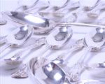 Fine Victorian sterling silver Queen's pattern service for 12