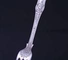 A Victorian Queen's pattern sterling silver dessert fork