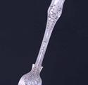 A Victorian Queen's pattern sterling silver dessert fork