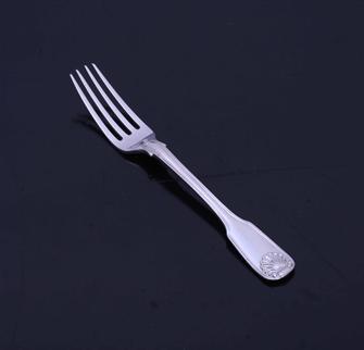 A George IV sterling silver fork