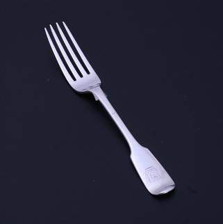 A Victorian sterling silver table fork