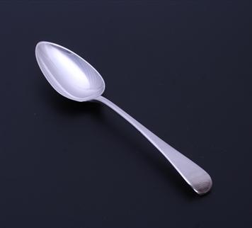 A George III sterling silver Old English pattern spoon