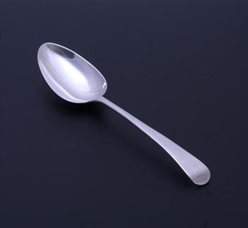 A George III sterling silver Old English pattern table spoon