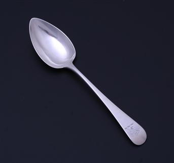 A George III sterling silver dessert spoon