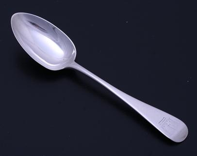 A Victorian sterling silver spoon