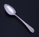 A George III sterling silver Old English pattern table spoon