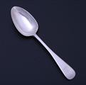 A William IV Old English pattern sterling silver dessert spoon