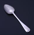 A William IV Old English pattern sterling silver dessert spoon