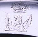 Fine set of six George III antique sterling silver dinner plates