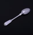 A sterling silver fiddle, thread and shell pattern teaspoon