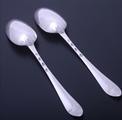 A pair of Irish George III sterling silver table spoons