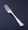 A Victorian sterling silver King's pattern dessert fork