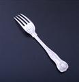 A Victorian sterling silver King's pattern dessert fork