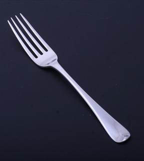 A George III Old English pattern sterling silver table fork