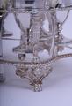 A fine Regency sterling silver egg cruet and frame