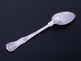 PAUL STORR: A Regency Hourglass pattern sterling silver table spoon