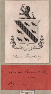 An early 19th century armorial bookplate