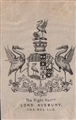 An early 20th century armorial bookplate