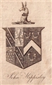 An 18th century armorial bookplate