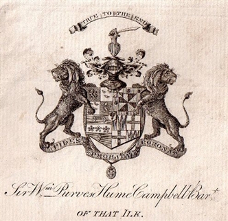 An early 19th century armorial bookplate