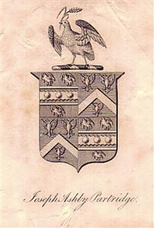 A 19th century framed armorial bookplate