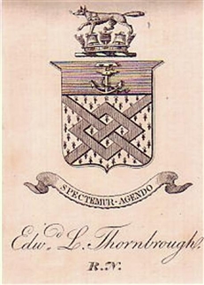 A 19th century framed armorial bookplate