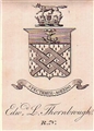 A 19th century framed armorial bookplate