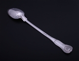 PAUL STORR: An historically interesting Regency Hourglass pattern sterling silver basting spoon