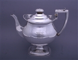 A fine Regency sterling silver coffee pot