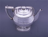 A fine Regency sterling silver coffee pot