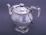 A fine Regency sterling silver coffee pot