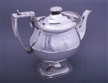 A fine Regency sterling silver coffee pot