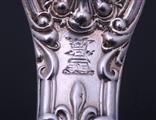 A Victorian Queen's pattern sterling silver teaspoon