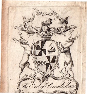 An early 18th century framed armorial bookplate