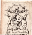 An early 18th century framed armorial bookplate