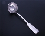 AUSTRIA-HUNGARY: A fiddle pattern silver soup ladle