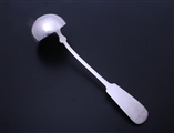 AUSTRIA-HUNGARY: A fiddle pattern silver soup ladle