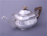 A George III three piece sterling silver tea set